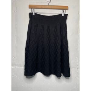 MOTH Anthropologie Wool Blend Knit Skirt Size Small Womens Stretch Pull On